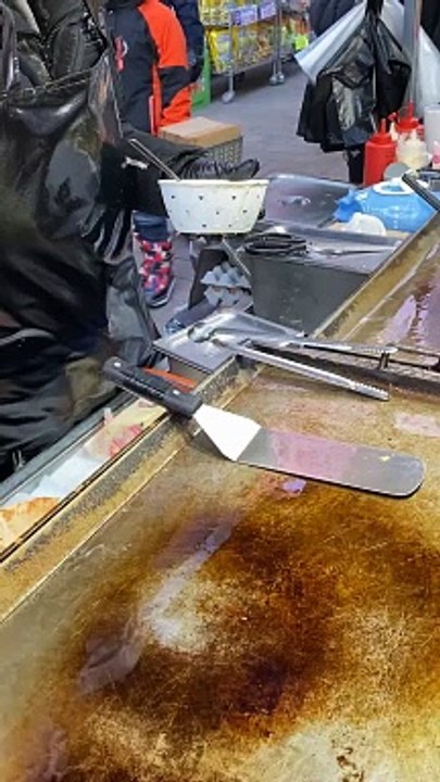 Korean  Vegetable Pancake - Korean street Food #shortsvideo