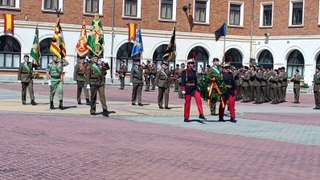 Entrega de mando de la División San Marcial al general Mariano Arrazola