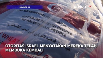 Momen Truk Bantuan Memasuki Gaza Lewat Penyeberangan Kerem Shalom