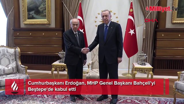 Beştepe'de Erdoğan-Bahçeli görüşmesi