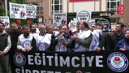 Öğretmenler iş bıraktı: Bir an önce eğitimde şiddet yasası çıkarılmalıdır