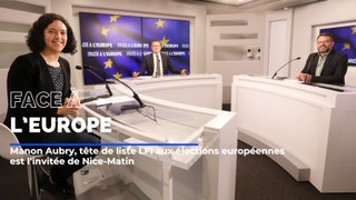 Manon Aubry, tête de liste LFI aux élections européennes, est l'Invitée de Face à l'Europe