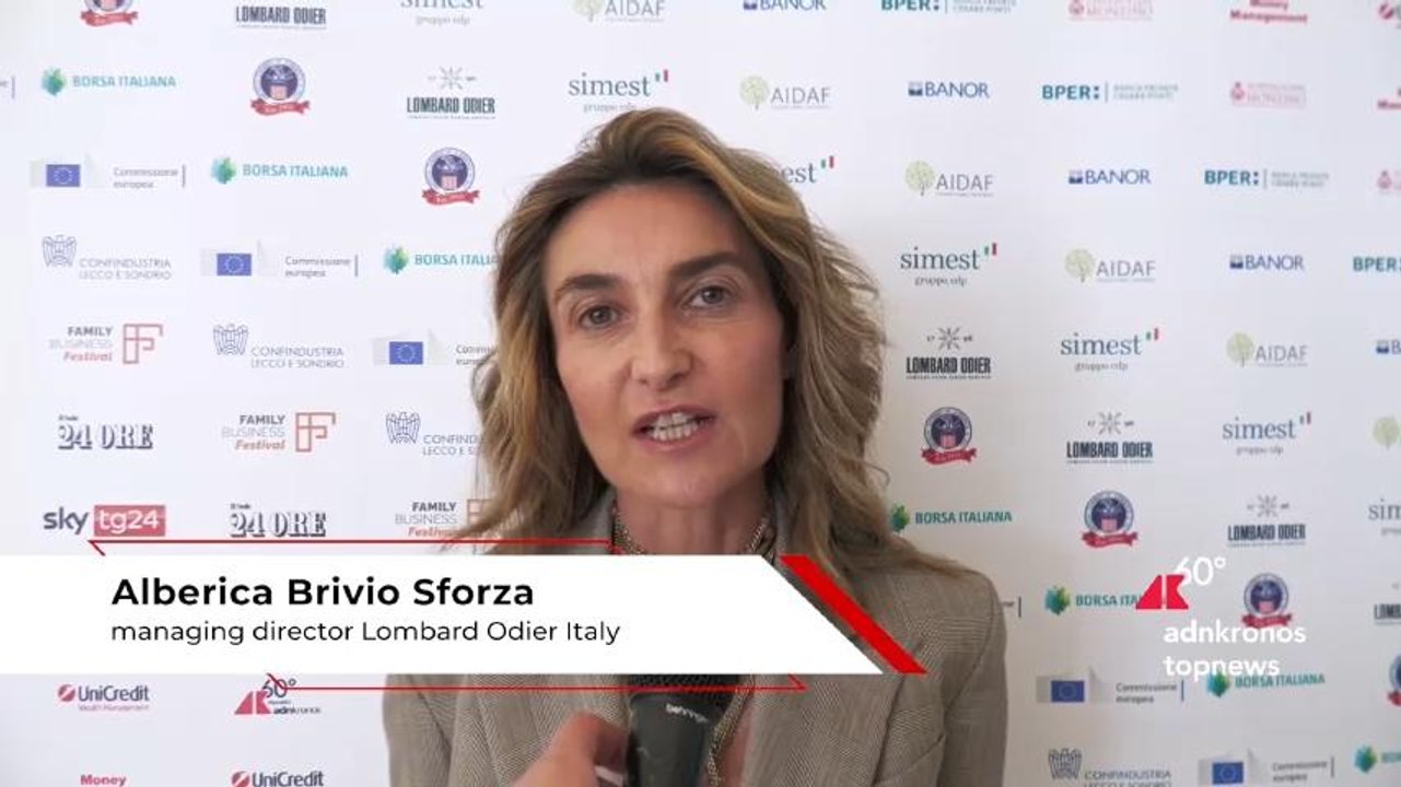 Brivio Sforza (Lombard Odier Italy): "Donne tendono a pianificare con cura passaggio generazionale"