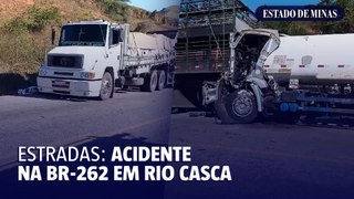 Acidente na BR-262 em Rio Casca deixa um morto e interdita rodovia