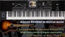 Korg Pa5X-Pa4X-Pa3X Gibson in Guitar Mode