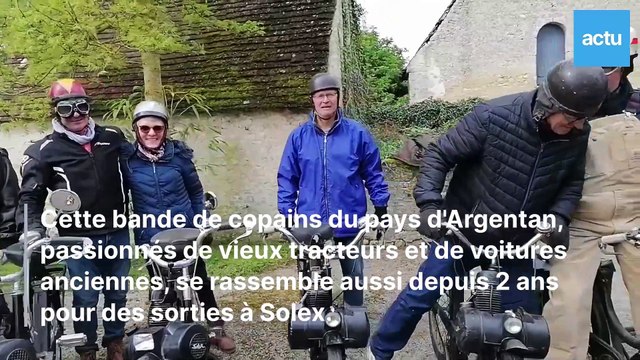 Le Solex rassemble cette bande de copains du pays d'Argentan