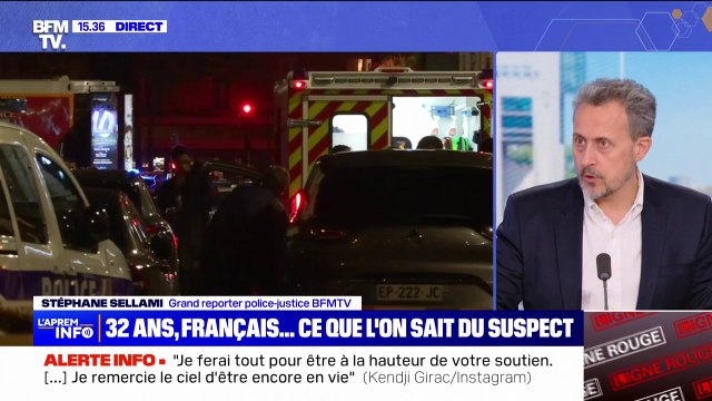 Policiers blessés à Paris: ce que l'on sait du suspect