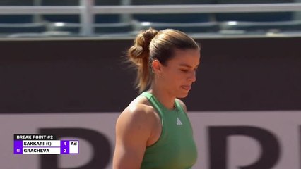 Rome - Sakkari sans pitié pour Gracheva