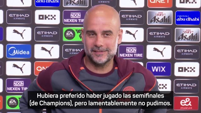 Guardiola: Felicito a los finalistas, al Bayern y al PSG