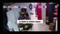 Señora vuelve a robar en tienda hondureña y exponen su vida