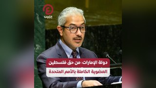 دولة الإمارات من حق فلسطين العضوية الكاملة بالأمم المتحدة