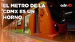 El metro en la CDMX está en llamas y sofoca a la gente al interior de los vagones