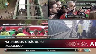 Alberto Crescenti sobre el accidente del FF.CC. San Martín: 90 pasajeros asistidos