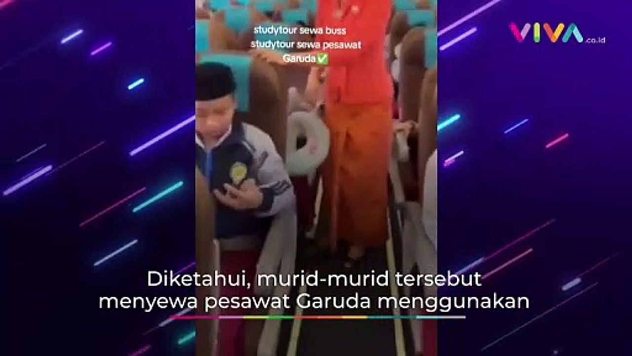 KEREN! Murid-murid SD ini Naik Pesawat Untuk Study Tour