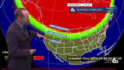 Northern lights could be visible over Idaho due to strong geomagnetic storm