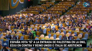 España vota ‘sí’ a la entrada de Palestina en la ONU, EEUU en contra y Reino Unido e Italia se abstienen