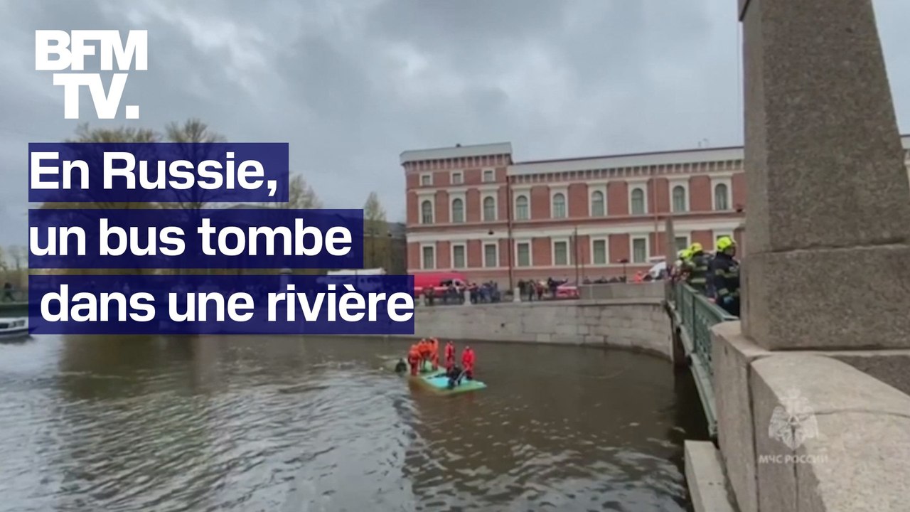 Russie: au moins trois morts dans la chute d'un bus dans une rivière à Saint-Pétersbourg