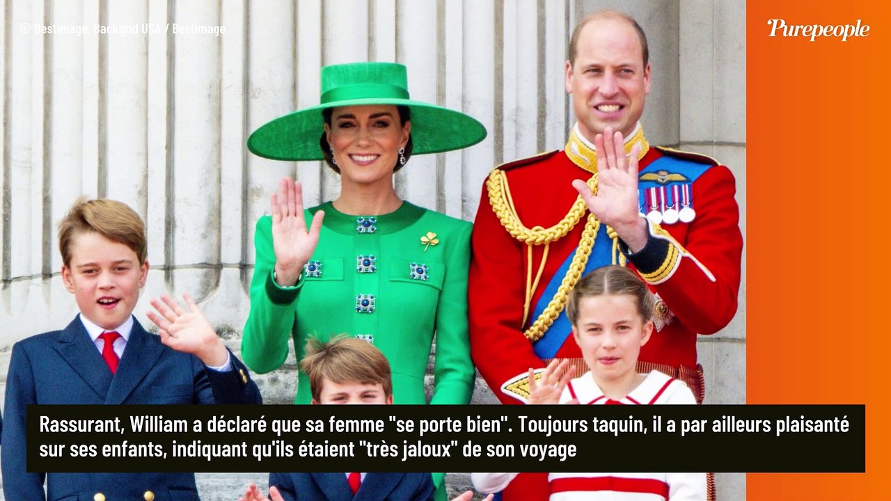 Kate Middleton malade : William brise le silence sur sa convalescence et se permet même une taquinerie !