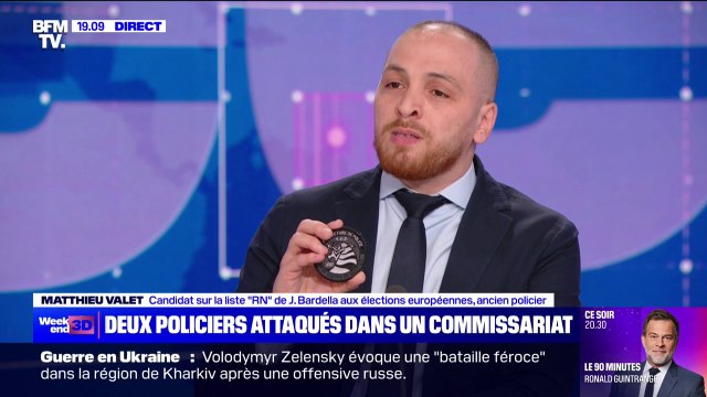 Policiers blessés à Paris: Les policiers sont éprouvés mais restent dignes , affirme Matthieu Vallet, candidat RN aux élections européennes