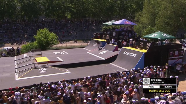Matias Dell Olio - 3rd place Crédit Agricole du Languedoc Skateboard Street Pro contest #FISEMontpellier 2024