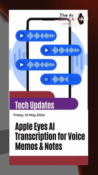 Apple Eyes AI Transcription for Voice Memos & Notes
