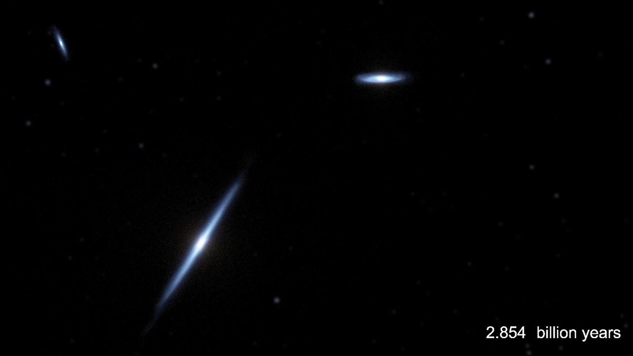 Video de la NASA simulando coche entre Vía Láctea choque con la galaxia de Andrómeda