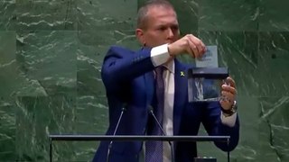 L’ambassadeur d’Israël détruit la Charte de l’ONU, après un vote symbolique sur l’adhésion de la Palestine