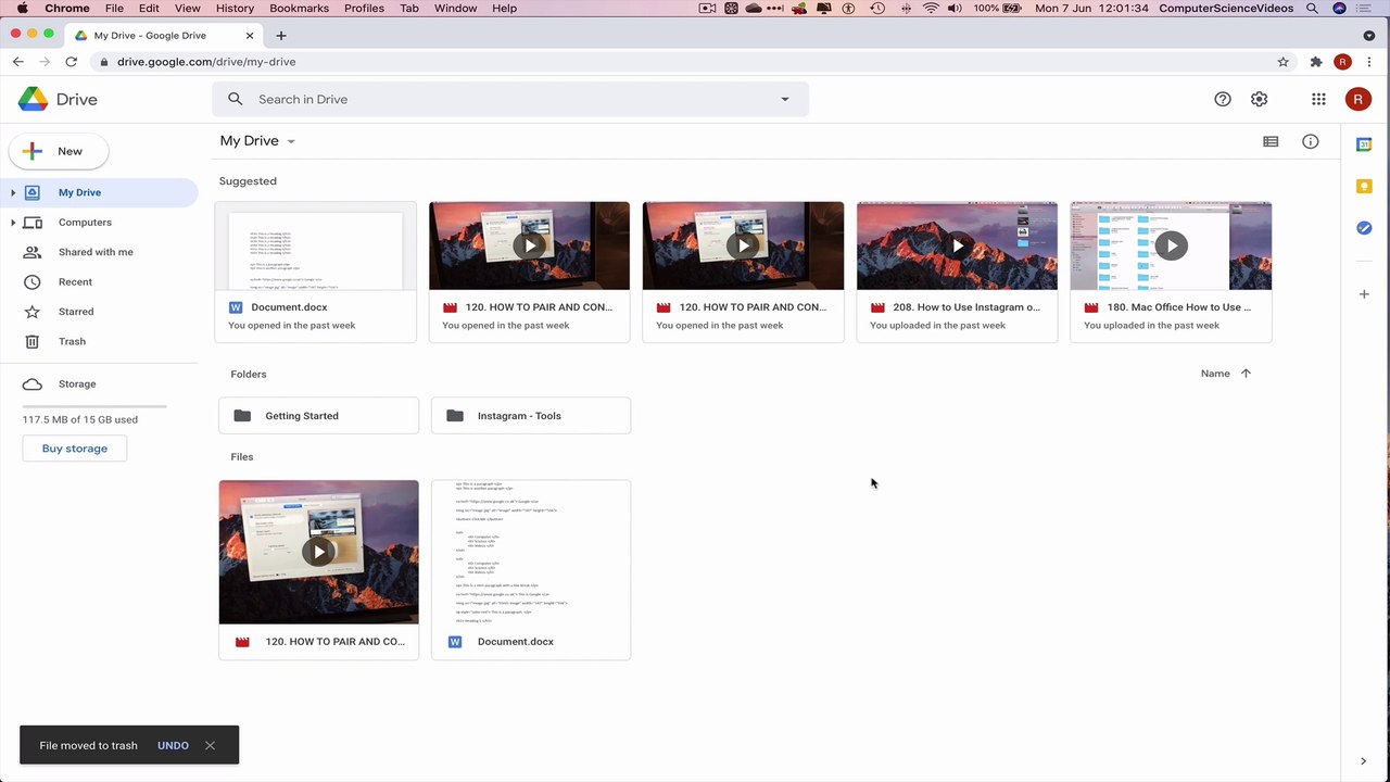 How to DELETE a File on Your Google Drive - Basic Tutorial | New