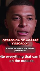 Mbappé se despide con recado al PSG