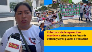 Colectivos de desaparecidos mantienen búsqueda en fosas de Villarín y otros puntos de Veracruz