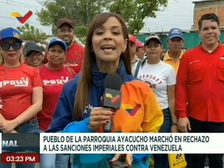 Download Video: Sucre | Habitantes de la pqa. Ayacucho marchan en rechazo a las medidas coercitivas contra Venezuela