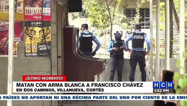 A puñaladas matan hombre en Dos Caminos, Villanueva