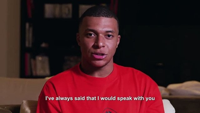 Regardez l'intégralité de la vidéo dont tout le monde parle : Kylian Mbappé qui annonce son départ du PS en affirmant : Je n’ai pas toujours été à la hauteur de l’amour que vous m’avez donné