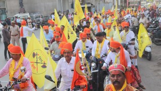 भगवान परशुराम जन्मोत्सव पर निकाली शोभायात्रा