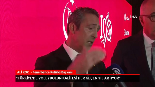 Fenerbahçe Başkanı Ali Koç’tan Türkiye Voleybol Federasyonu'na övgü