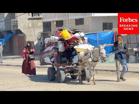 Palestinian Civilians Evacuate From Rafah As Israel’s Military Continues Offensive Against Hamas