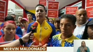 Caracas | Trabajadores del sector deportivo rechazan las sanciones impuestas por EE.UU.