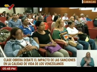 Clase obrera participa en el foro “Importancia de la Unión de los Trabajadores contra el Bloqueo”