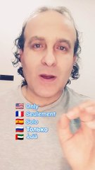 Only Seulement Solo Только فقط