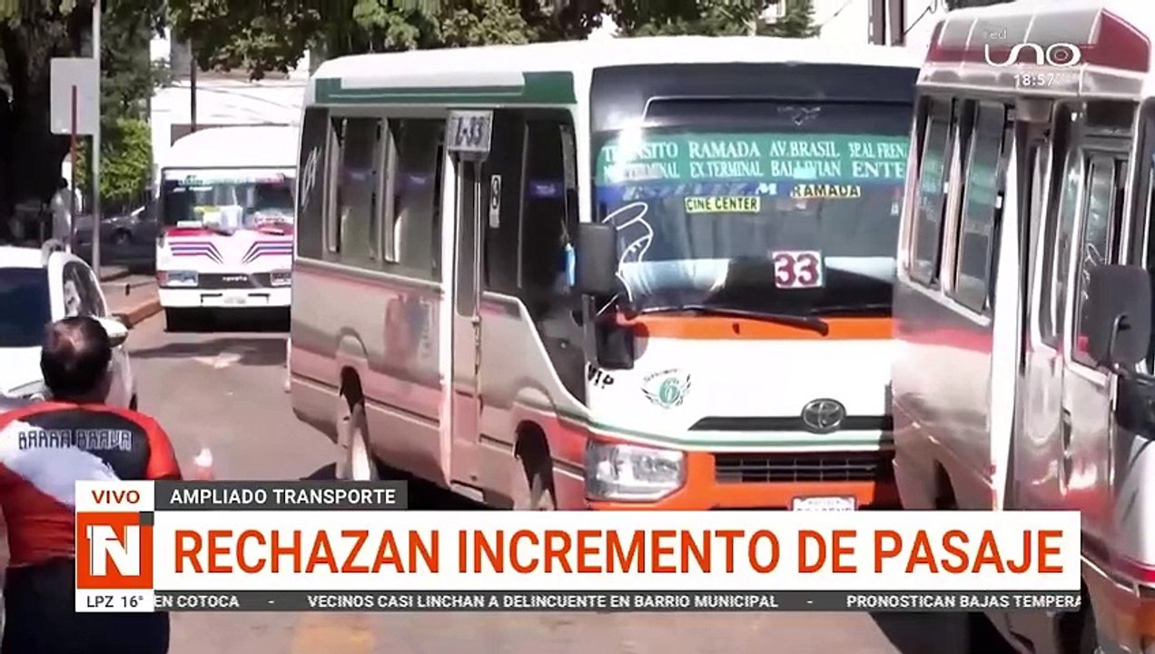rechazan incremento de pasaje