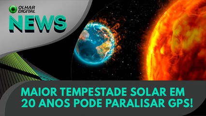 Maior tempestade solar em 20 anos pode paralisar GPS! | 10:05:2024 | #OlharDigital