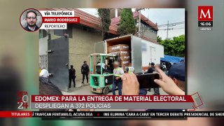 Realizan operativo de seguridad en el Estado de México para resguardar material electoral
