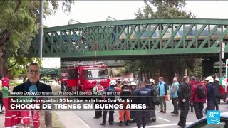 Informe desde Buenos Aires: al menos 90 heridos en un choque de trenes, según las autoridades