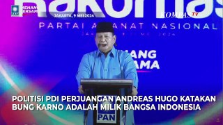 Kata PDIP Soal Prabowo Singgung Bung Karno Bukan Milik Satu Partai