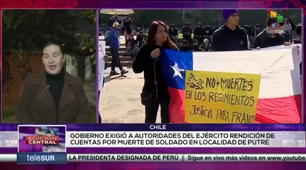 Gobierno chileno exigió declaraciones sobre muerte de un soldado