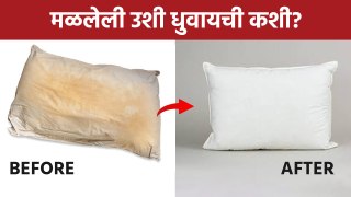 मळलेली उशी धुवायची कशी? | How To Clean Pillow | Cleaning Tips | House Cleaning