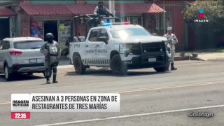 Asesinan a tres personas en la zona de restaurantes de Tres Marías