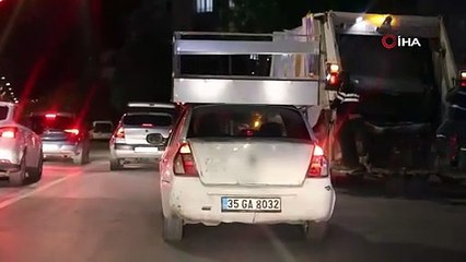 Koli bantlı trafik canavarı kamerada: Gören bir daha baktı