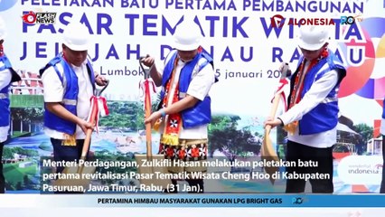 Menteri Perdagangan Lakukan Peletakan batu pertama revitalisasi Pasar Tematik Wisata Cheng Ho