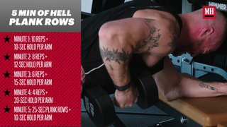This 5-Minute Plank Row Workout Is Tougher Than It Looks | 5 Minutes of Hell | Men’s Health Muscle